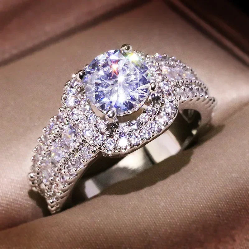 Anillo Cuadratura Brillante