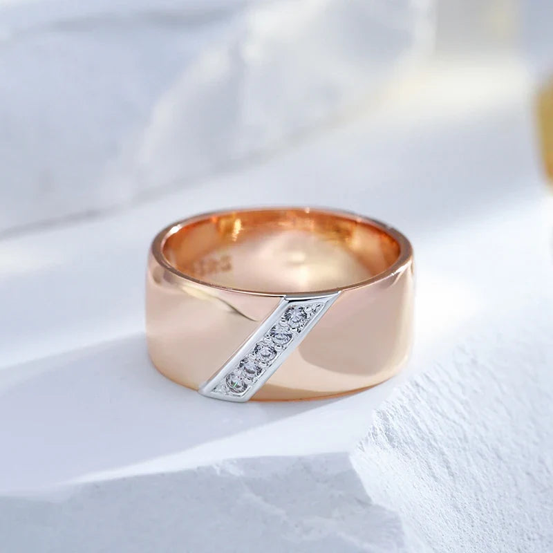 Anillo Ancho Rosé Audaz