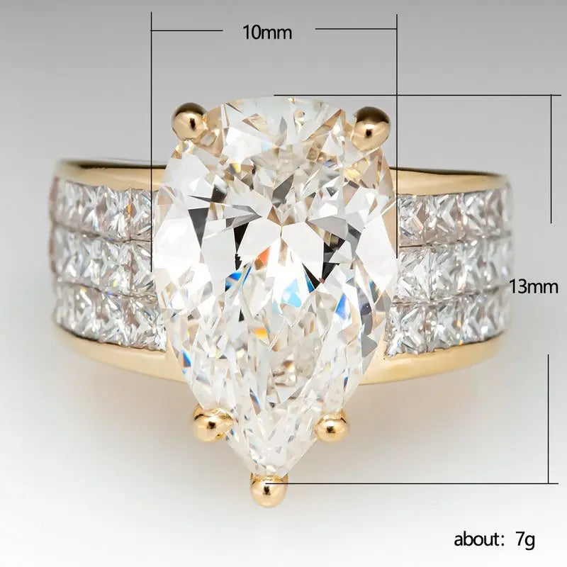 Anillo Gota Dorada