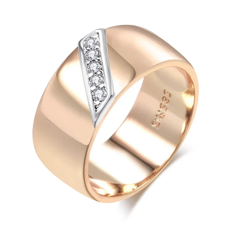 Anillo Ancho Rosé Audaz