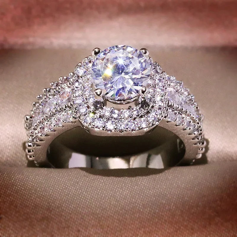 Anillo Cuadratura Brillante