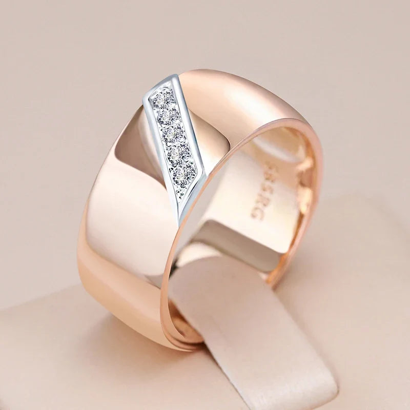 Anillo Ancho Rosé Audaz