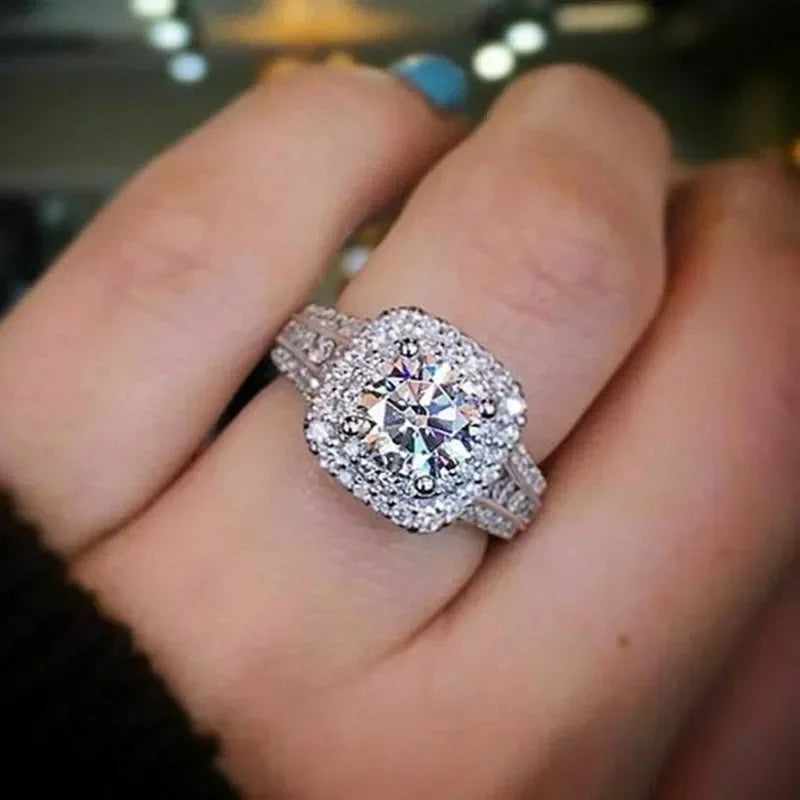 Anillo Cuadratura Brillante
